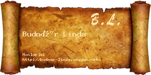 Budnár Linda névjegykártya